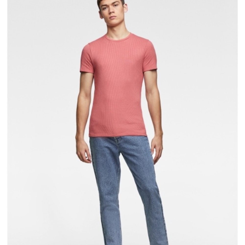 Zara man fitted ribbed shirt - Picture 5 of 5